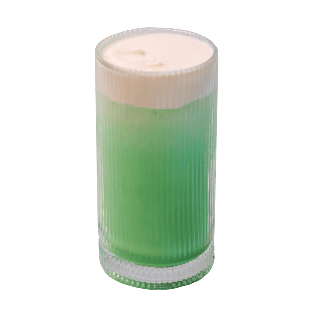 pandan sea salt foam latte