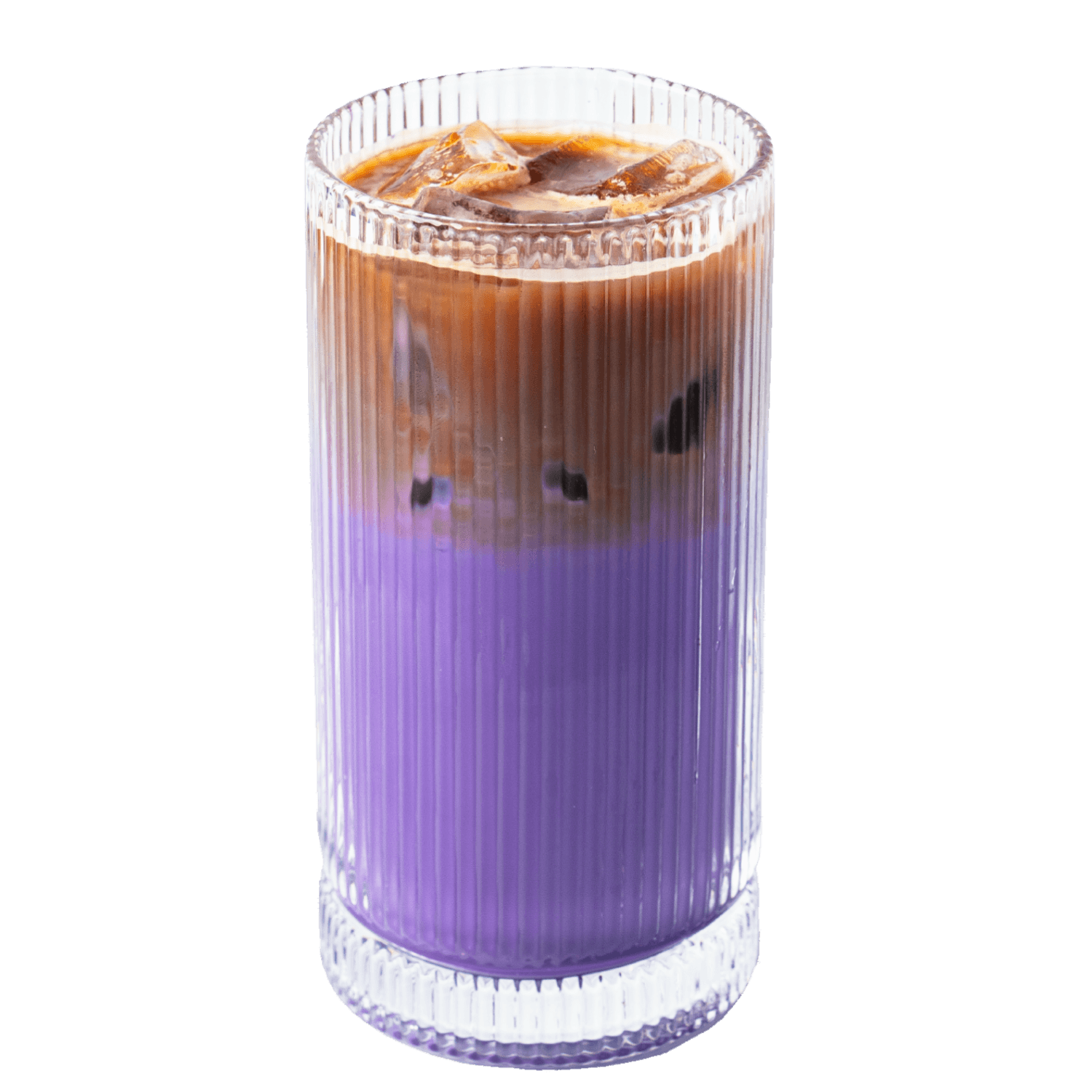 ube espresso latte
